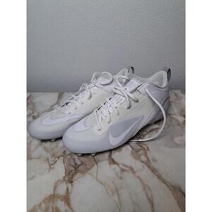 Nike Size Women's 7.5  Men's 6 Alpha Huarache 8 Varsity Lacrosse Cleats White